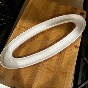 Williams Sonoma | Olive Serving tray Oval White charcuterie board Olives